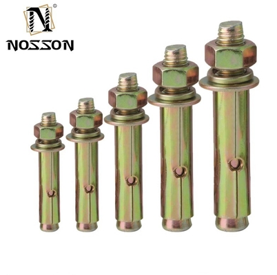 Muestra de acabado marrón de acero inoxidable B8MSH B8M B8 B7 18-8 INOX 1/4 de pulgada Hex Sleeve Anchor para aplicaciones pesadas