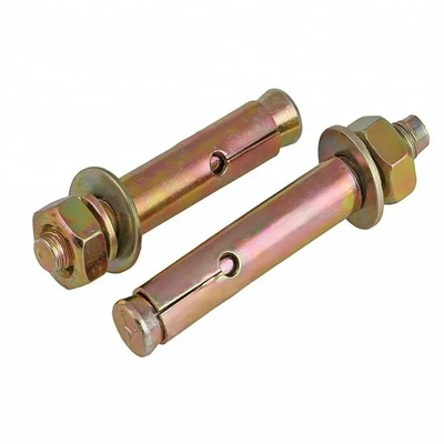 Bolsas de anclaje de expansión de hierro zincado amarillo Gr 4.8 8.8 10.9 12.9 Estándar ISO GB 22795 Capacidad azul Pídenos más