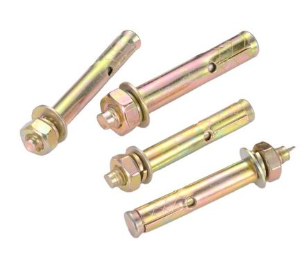 Bolsas de anclaje de expansión de acero al carbono Grado 4.8 8.8 10.9 12.9 con capa de pintura colorida GB 22795 Terminar vida útil más larga TiCN