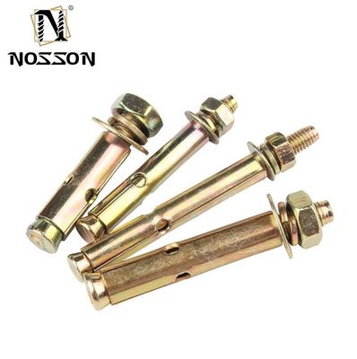 Bolsas de anclaje de expansión de acero al carbono Grado 4.8 8.8 10.9 12.9 con capa de pintura colorida GB 22795 Terminar vida útil más larga TiCN