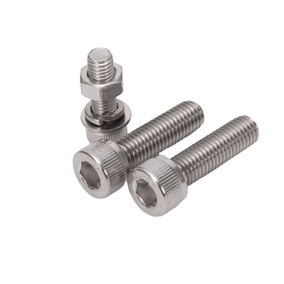 Cerrojos de acero inoxidable m1.6 m2 m2.5 m3 m4 m5 m6 m8 m10 m12 m14 m16 m20 con acabado recubierto de zinc y aluminio en la norma DIN