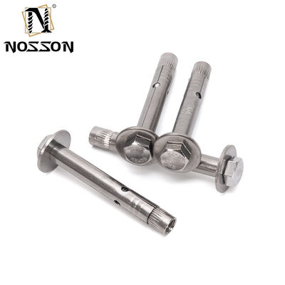 700 Capacidad M8 M10 M12 Grado 8.8 GS Cabeza hexagonal de acero galvanizado Antiskid Sleeve Anchor
