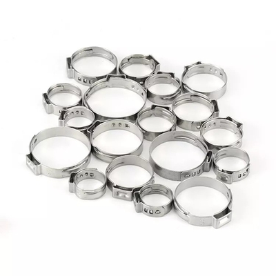 Sistema de medición métrica, abrazadera de manguera sin escalones de oreja única para accesorios de plomería Pex ZINC Finish JIS Standard