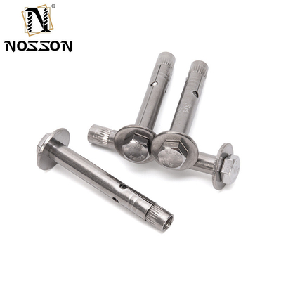 Acero inoxidable cabeza hexagonal de hormigón perno de anclaje M6M8M10M12 Capacidad 700 Diámetro azul 5/16IN TiCN