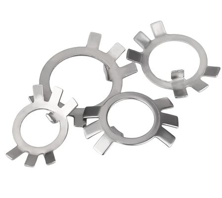 Acero al carbono de acabado plano 6 garras con ocho bloqueo placa de bloqueo anti suelto M6 M8 M10 M12M14 M16M18M20M22M24M27m30