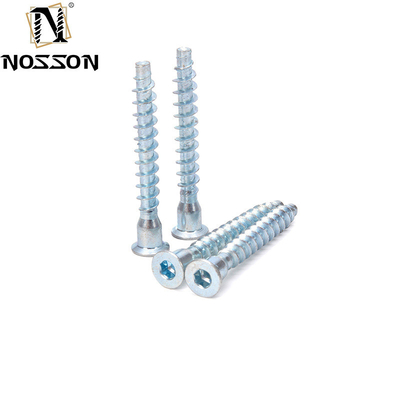 Tornos para muebles de madera de zinc amarillo/blanco M7X50 Euro grado 4.8/8.8/10.9/12.9 Tornos para perforar