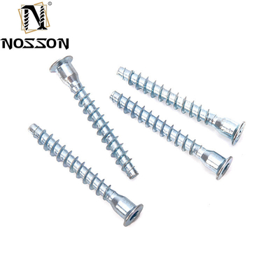 Tornos para muebles de madera de zinc amarillo/blanco M7X50 Euro grado 4.8/8.8/10.9/12.9 Tornos para perforar