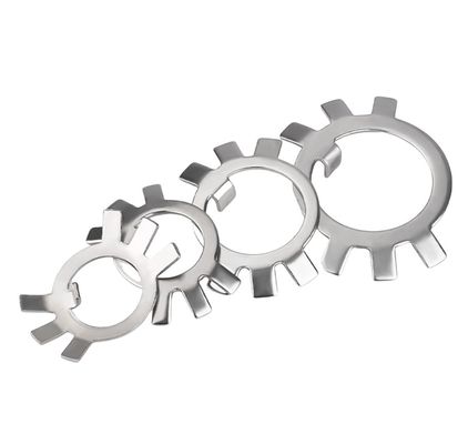 Lavadoras de llave de resorte de acero al carbono de estilo seis garras para lavadora placa antiaflojamiento para nueces redondas M10-M30