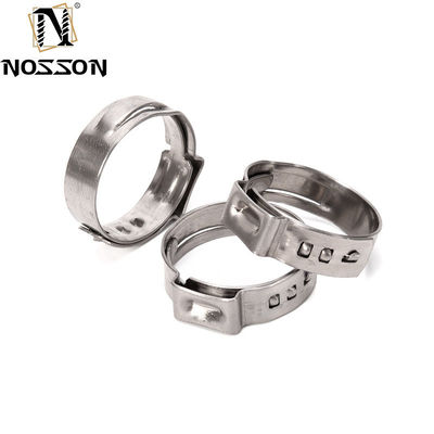 JIS Standard SS304 Accesorios de tipo americano de oreja única abrazaderas de tubería de manguera para el sistema de medición métrica de minería