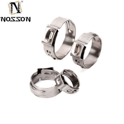 JIS Standard SS304 Accesorios de tipo americano de oreja única abrazaderas de tubería de manguera para el sistema de medición métrica de minería