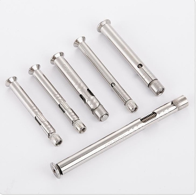 Estándar DIN 304 de acero inoxidable contrafundido cabeza de conexión hexagonal de expansión de perno anclaje de manga para ventana o marco de puerta fijado en plata
