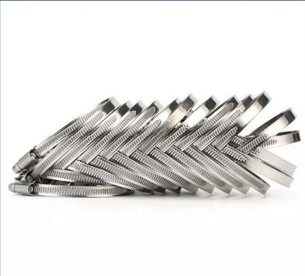 Clampas de manguera de cabeza de tornillo con ranuras estándar ANSI/ASME para pernos de trabajo pesado de tipo alemán y personalización ODM de acero inoxidable