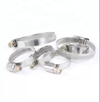 Clampas de manguera de cabeza de tornillo con ranuras estándar ANSI/ASME para pernos de trabajo pesado de tipo alemán y personalización ODM de acero inoxidable