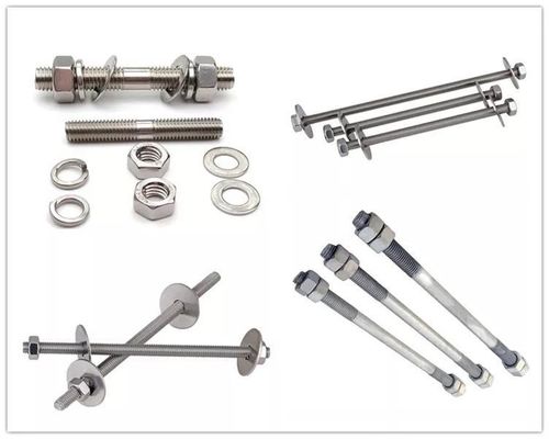 El cobre M6 M8 M10 M12 M14 M16 M20 M24 Cerrojos de rodillo de doble cabeza de acero inoxidable 304