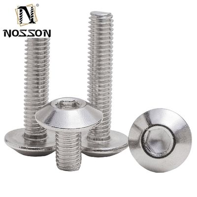 Finalización galvanizada M5 * 12 cabeza de paraguas de acero inoxidable tornillo hexagonal para aplicaciones de sistemas métricos de medición