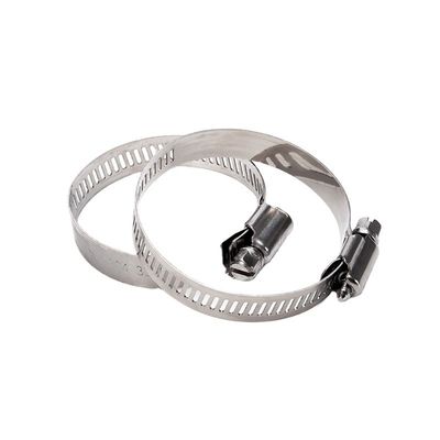 Clampada de tubería ajustable estadounidense de superficie Worm Gear 201 304 Clampadoras de manguera de acero inoxidable 10-16 con muestra de acabado de zinc