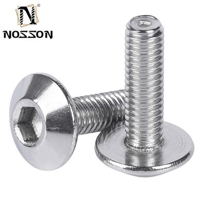 Sistema de medición métrica de acero M5 M6 cabeza de paraguas tornillo de conexión hexadecimal con eficiencia estándar ANSI