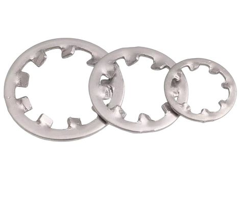 M6-M30 acabado de zinc 304 acero inoxidable serrated stop gasket lavadoras dentadas lavadoras de cerradura de dientes internas externas