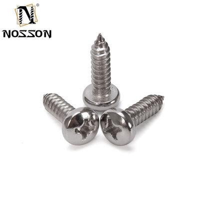 Acero inoxidable 304 Truss Pan hongo cabeza de sombrilla cruz de madera tornillo de autoapertura con sistema de medición INCH