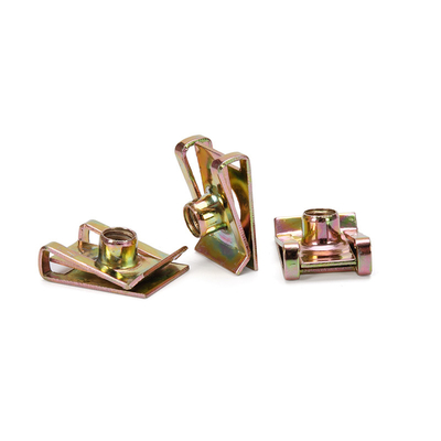 Carpeta de aceite de gas galvanizado de cuerda de carbón para una nuez de automóvil, tornillo de primavera de hoja con tuercas de clip óptico M3/M5 y cabeza hexagonal para el sistema de medición métrica