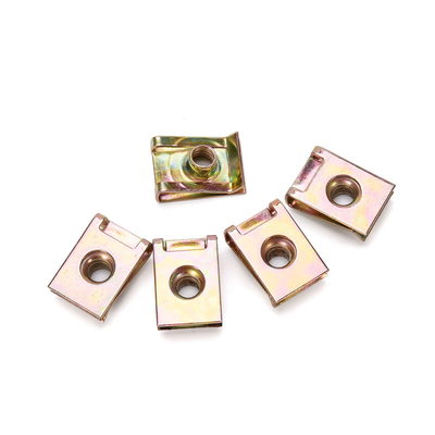 Carpeta de aceite de gas galvanizado de cuerda de carbón para una nuez de automóvil, tornillo de primavera de hoja con tuercas de clip óptico M3/M5 y cabeza hexagonal para el sistema de medición métrica