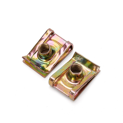 Carpeta de aceite de gas galvanizado de cuerda de carbón para una nuez de automóvil, tornillo de primavera de hoja con tuercas de clip óptico M3/M5 y cabeza hexagonal para el sistema de medición métrica