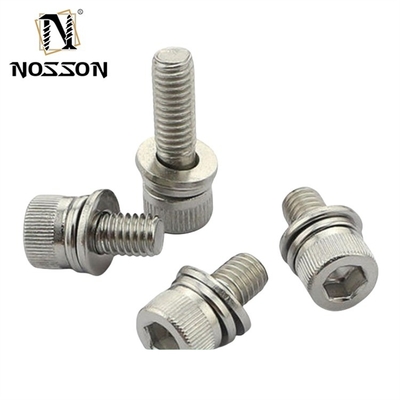 GB estándar azul teñido acabado M5 M6 M8 de acero inoxidable SS 304 316 316L Hex Socket Head Cap Sems tornillo DIN912 Sistema de medición INCH