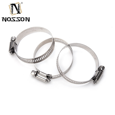 Soporte personalizado de ODM 304 acero 6 pulgadas gancho de garganta para fijación de cable de manguera pinza no estándar Tipo alemán fuerte 16-300mm