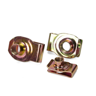 Item OEM Precision Nut Silver Highly Durable Cadmium Plated M8 Spring Steel U Type Clip Nut para la industria del cuidado de la salud