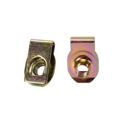 Item OEM Precision Nut Silver Highly Durable Cadmium Plated M8 Spring Steel U Type Clip Nut para la industria del cuidado de la salud