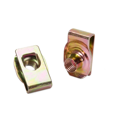 Item OEM Precision Nut Silver Highly Durable Cadmium Plated M8 Spring Steel U Type Clip Nut para la industria del cuidado de la salud