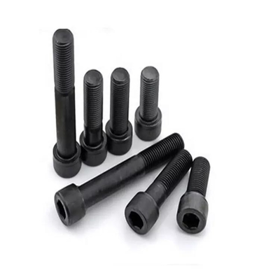 GB cabeza redonda métrica hexadecimal negro Allen cerrojos de llave DIN 912 tornillo Full Thread Socket Cerrojos de tornillo de acero carbono 8.8/ 10.9/ 12.9