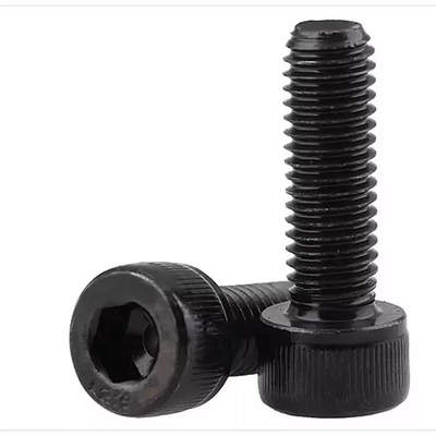GB cabeza redonda métrica hexadecimal negro Allen cerrojos de llave DIN 912 tornillo Full Thread Socket Cerrojos de tornillo de acero carbono 8.8/ 10.9/ 12.9