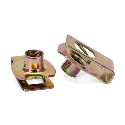 Nueces de precisión M4-M10 Placas métricas de hojas de acero de resorte Nueces de sujeción de velocidad con nuez de clip de resorte U y nuez de bloqueo