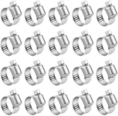 Clampada de trabajo pesado de acabado de zinc para mangueras y tubos firmes Muestra en stock Diseño duradero de acero inoxidable de propósito general Clamparas de accionamiento de gusanos