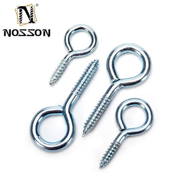 Tamaños personalizados M8 tornillos para ojos Negro acabado SS316 Lag Serpiente ojos abiertos gancho pernos tornillo metal largo acero inoxidable soldado oveja 45mm