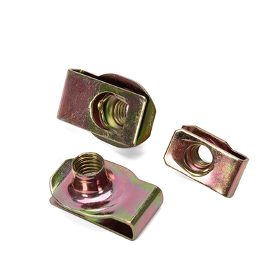 Hexagonal cabeza de acero inoxidable de resorte U-noca de clip de la tuerca para el sujetamiento M4-M10