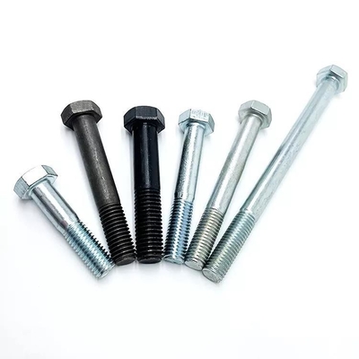 Sistema de medición métrico M6-M36 M10 Lavadora de nueces de tornillo hexadecimal negro DIN933 8.8 12.9 Grado BLUE DYED Finish para la fabricación