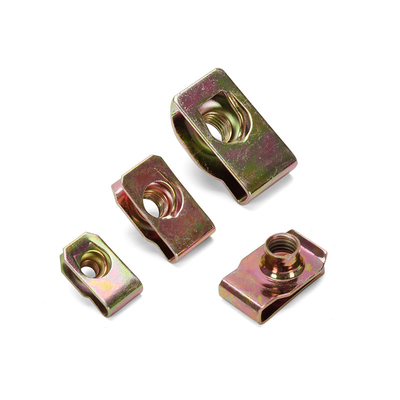 Hexagonal cabeza de acero inoxidable de resorte U-noca de clip de la tuerca para el sujetamiento M4-M10