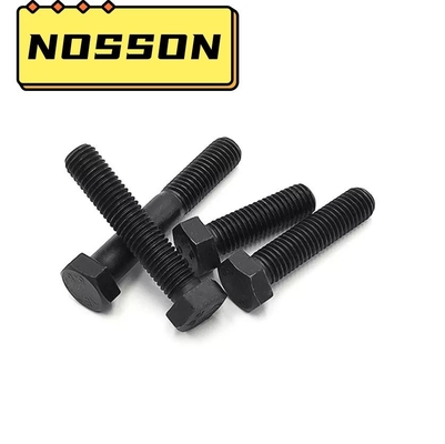 Sistema de medición métrico M6-M36 M10 Lavadora de nueces de tornillo hexadecimal negro DIN933 8.8 12.9 Grado BLUE DYED Finish para la fabricación