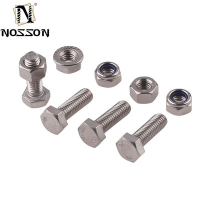 Acero inoxidable ANSI/ASME M8 Cerrojo de cabeza hexadecimal Grado 4.8/ 8.8/ 10.9/ 12.9 Cerrojo de medio hilo y nuez Pernos Din 931 acabado de zinc