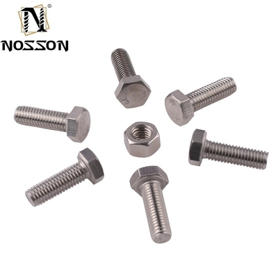 Acero inoxidable ANSI/ASME M8 Cerrojo de cabeza hexadecimal Grado 4.8/ 8.8/ 10.9/ 12.9 Cerrojo de medio hilo y nuez Pernos Din 931 acabado de zinc