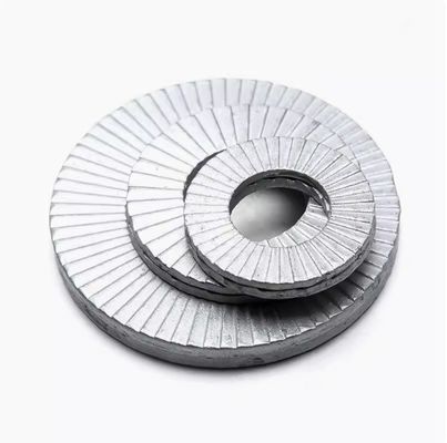 Lavadora de cerradura de cuña de acero inoxidable con recubrimiento en escamas de zinc negro M8 de 5/16 pulgadas para entornos de trabajo pesado en la industria automotriz