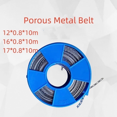100% QC aprobado Alta durabilidad cinta de acero perforada cinta de plástico pulverizada de metal Blanco y de larga duración 12 mm de ancho