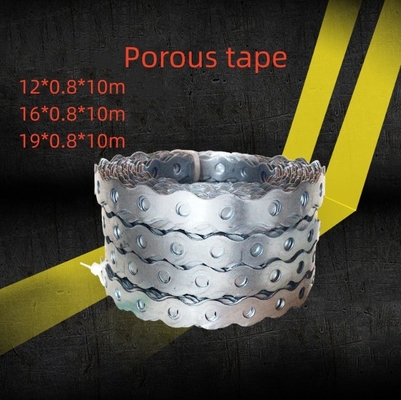 100% QC aprobado Alta durabilidad cinta de acero perforada cinta de plástico pulverizada de metal Blanco y de larga duración 12 mm de ancho