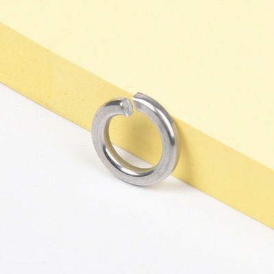 Lavadora de acero inoxidable de acero carbono de la industria pesada Lavadora plana galvanizada Lavadoras de resorte con acabado de zinc