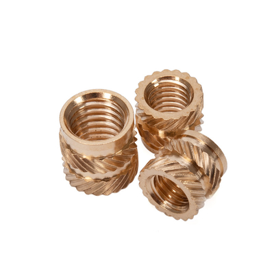 M3 M4 M5 M6 Nut de inserción de latón triturado para aplicaciones de apilamiento térmico