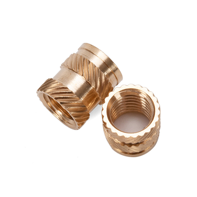M3 M4 M5 M6 Nut de inserción de latón triturado para aplicaciones de apilamiento térmico