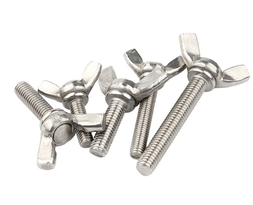 Estándar ANSI/ASME M6 M8 M10 Cerrojo y tuercas de alas de acero inoxidable resistentes a la corrosión para maquinaria industrial