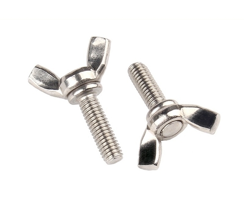 Estándar ANSI/ASME M6 M8 M10 Cerrojo y tuercas de alas de acero inoxidable resistentes a la corrosión para maquinaria industrial